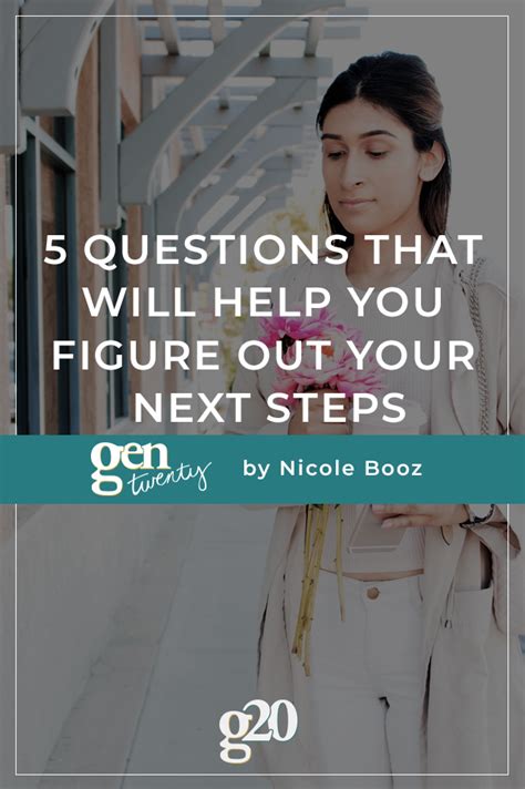 How to figure out your next step (when y.